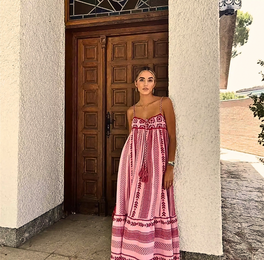 ROBE BOHÈME MI-LONGUE | STYLE VINTAGE ET CHARME VACANCES