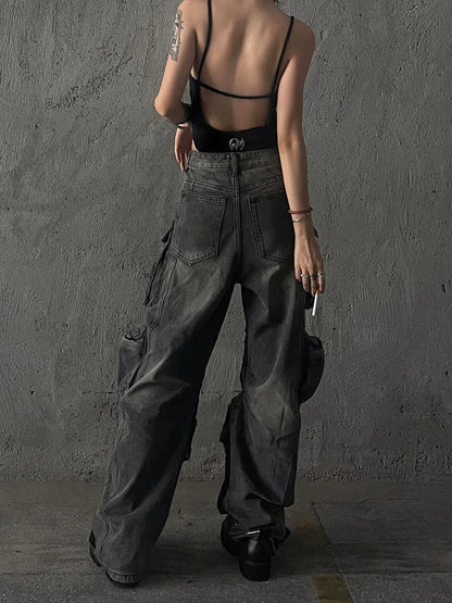 CARGO STYLE TROUSERS | GOTH CYBER PUNK